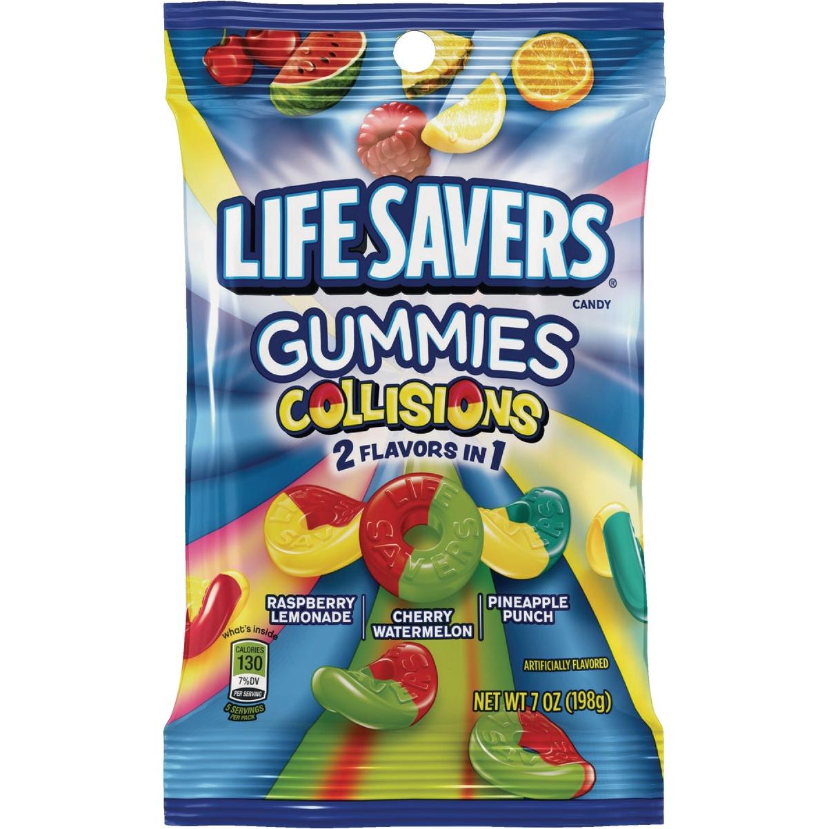 Gummies Collisions Candy, 7 Oz. Assorted Fruity Flavors