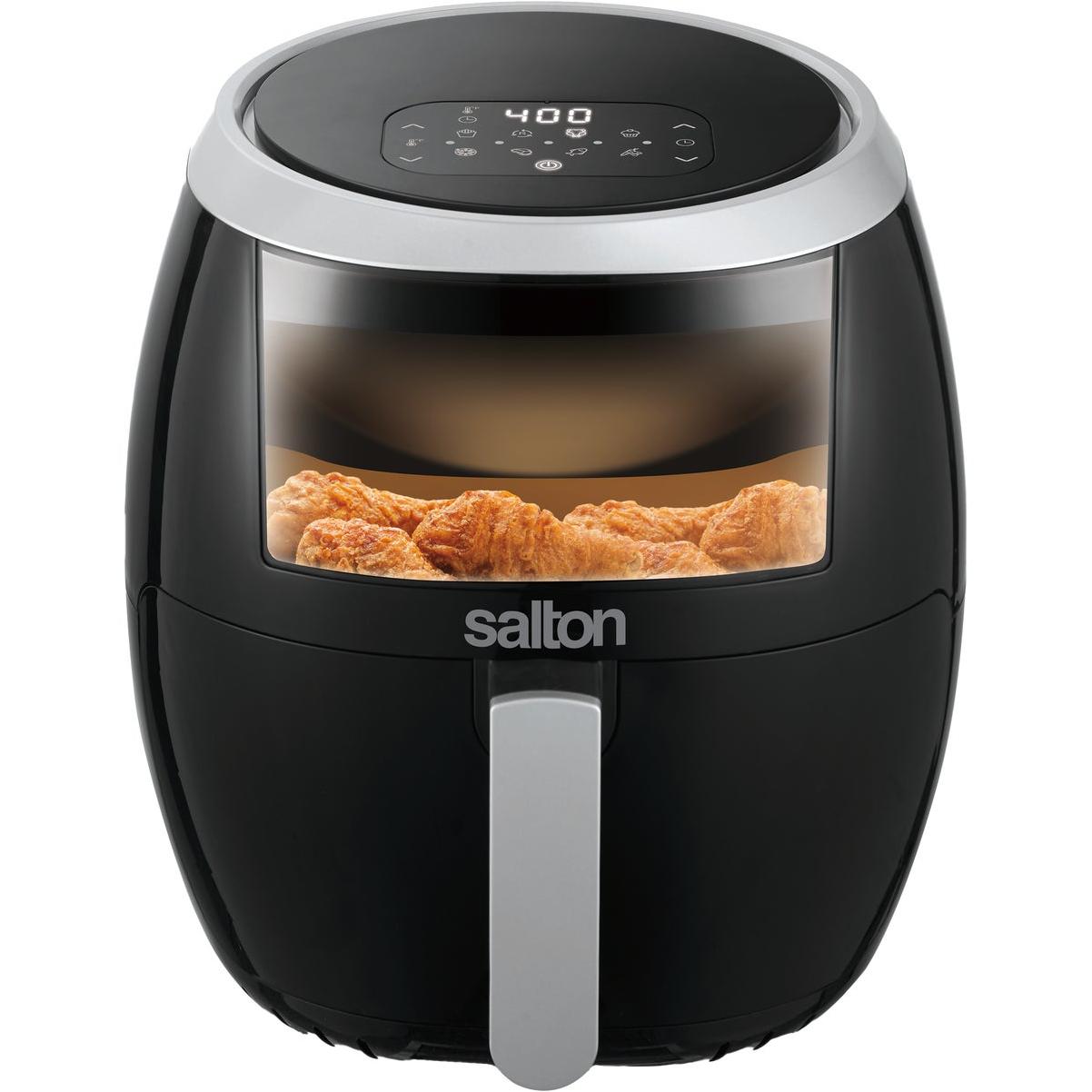 Salton Air Fryer XXL with Viewing Window - 8L - Black