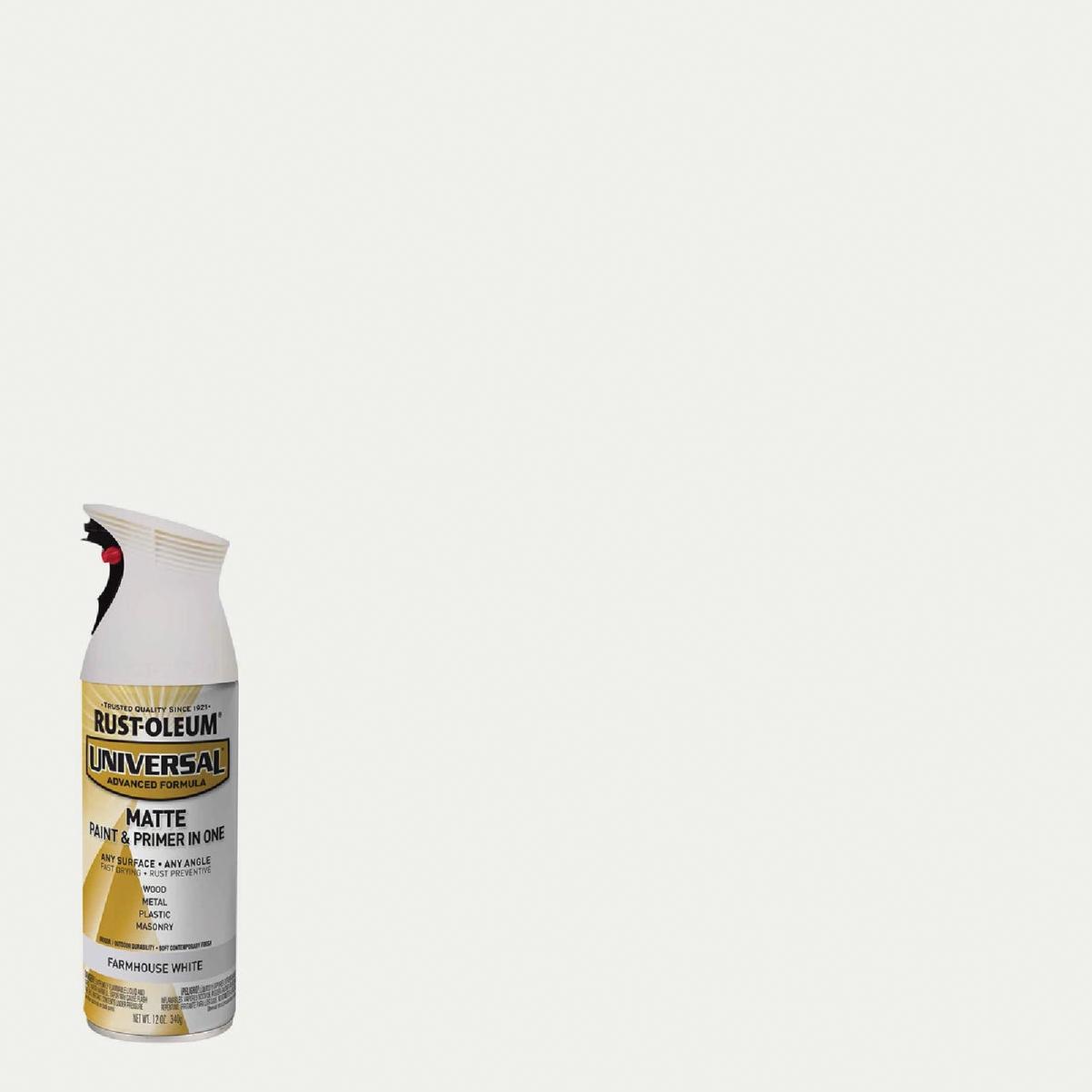 RustOleum Universal 12 Oz. Matte Farmhouse White Enamel Spray Paint Ivey Lumber Company