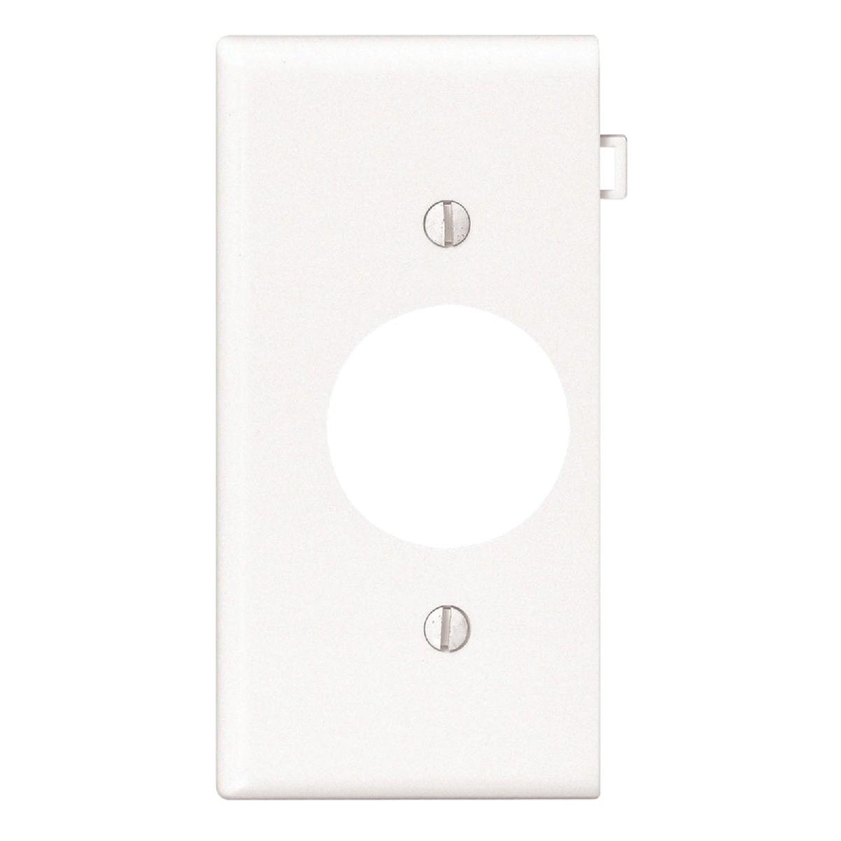 Leviton Single End Sectional 1-Gang Plastic Outlet Wall Plate, White