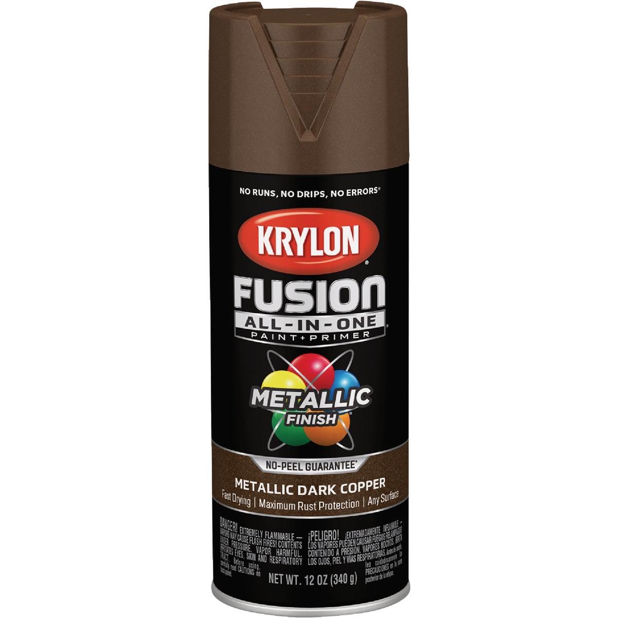 Krylon Fusion All-In-One 12 Oz. Metallic Spray Paint, Dark Copper