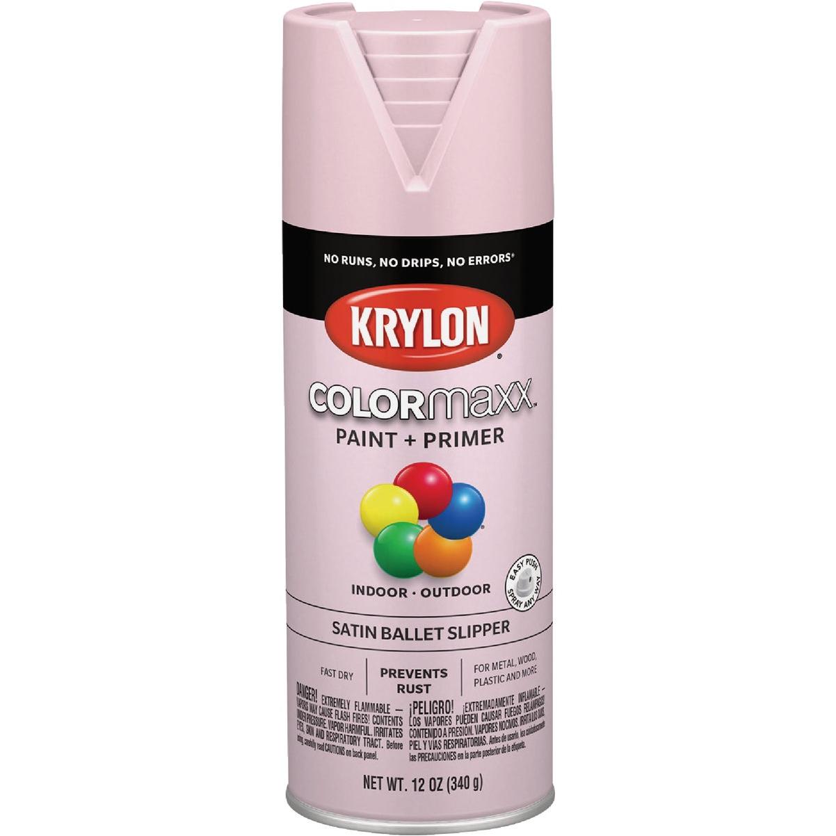 Krylon ColorMaxx 12 Oz. Satin Spray Paint, Ballet Slipper