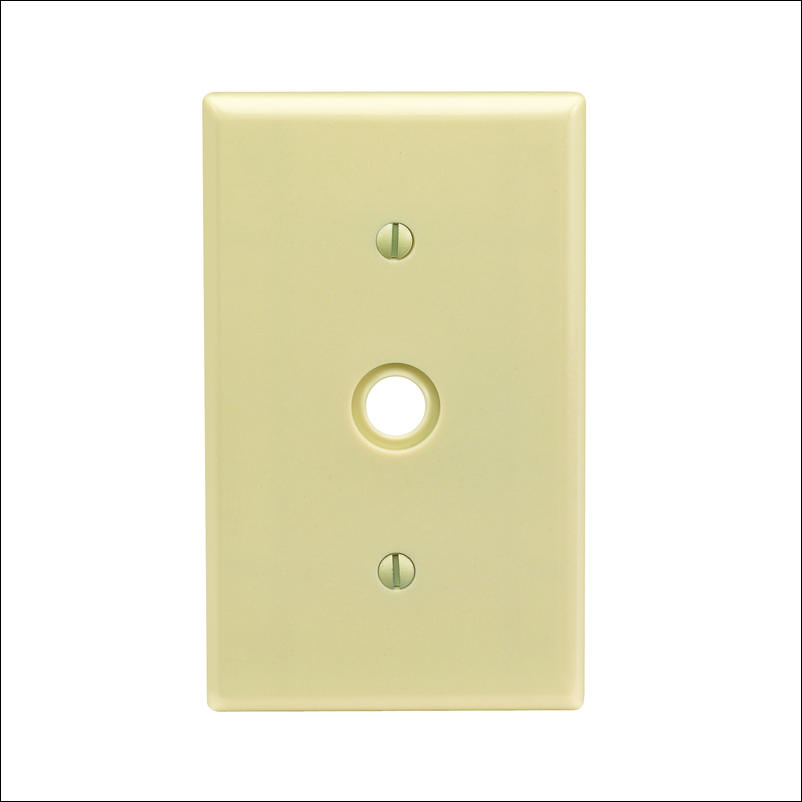Leviton Plastic Telephone Cable Wall Plate 85018