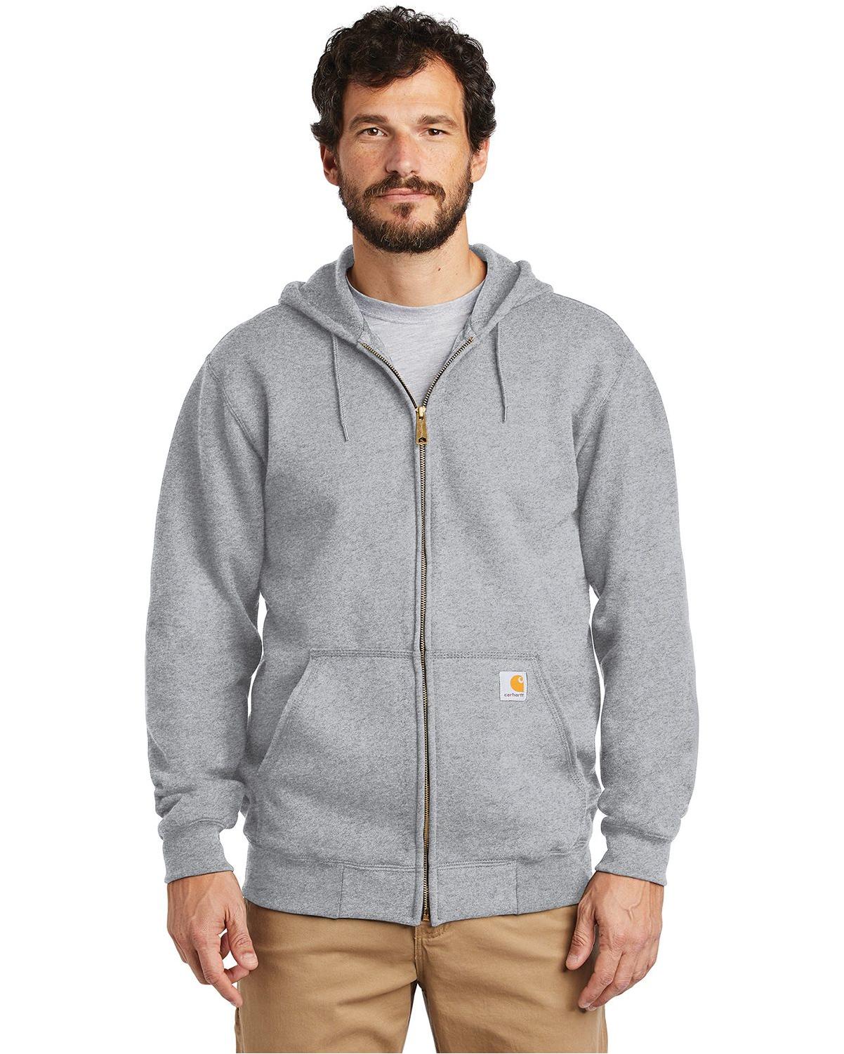 Carhartt Men's Heather Grey Midweight Hooded Sweatshirt