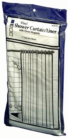 Zenith Zenna Home 70 In. x 72 In. Clear Lightweight PEVA Shower Curtain Liner