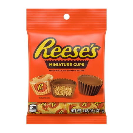 REESE'S Milk Chocolate King Size Peanut Butter Cups, 2.8 oz