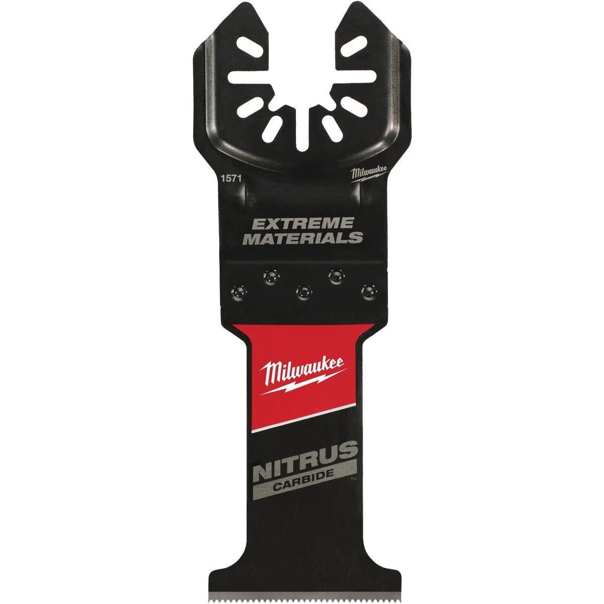 Milwaukee NITRUS CARBIDE 13/8 In. Extreme Materials Universal Fit OPENLOK Oscillating Blade (3