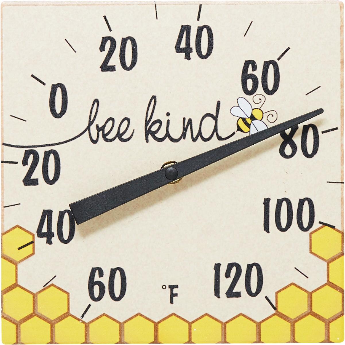 Taylor 8 In. Bee Kind Ceramic Tabletop Thermometer