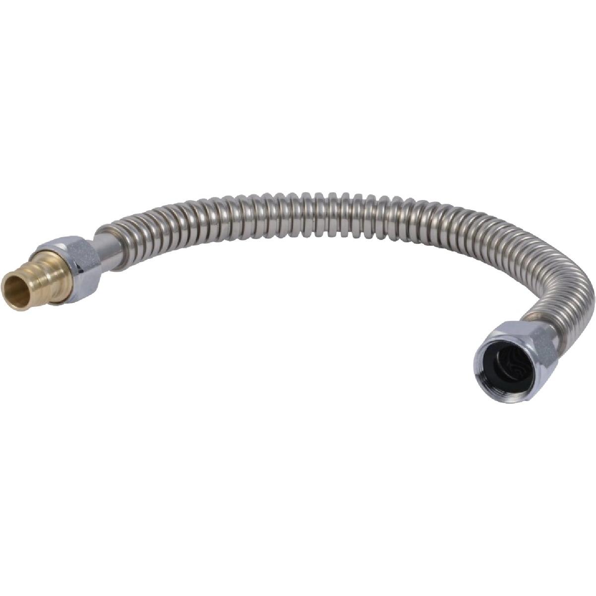 SharkBite 3/4 In. Compression x 3/4 In. FIP x 18 In. L Stainless Steel PEX-A Flexible Water Heater Connector