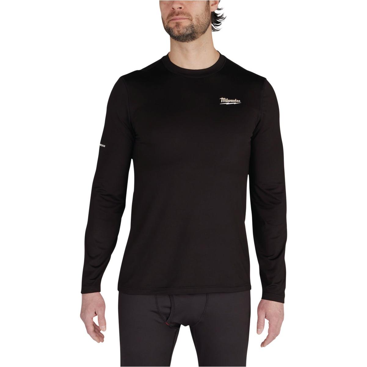 Milwaukee Workskin Large Black Long Sleeve Men's Base Layer Shirt