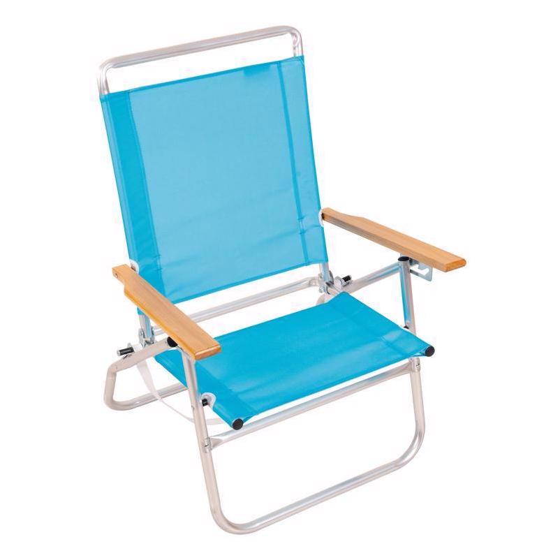 Rio 3Position Blue Beach Folding Chair Boulevard Hardware & Supply Co