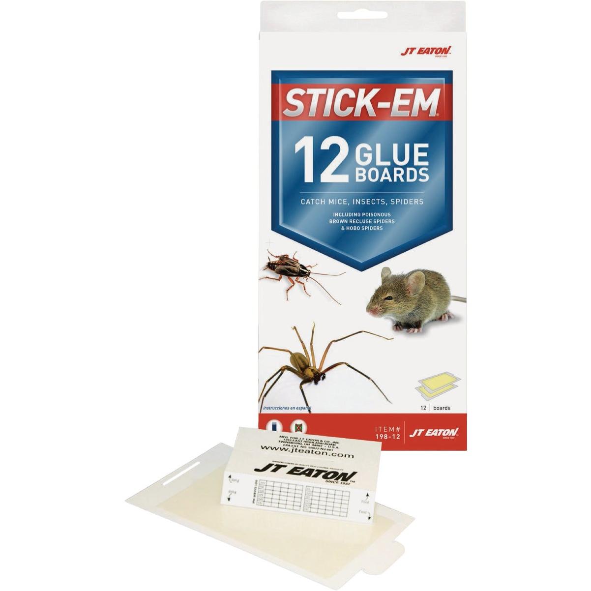 JT Eaton Stick-Em Glue Board (12-Pack)