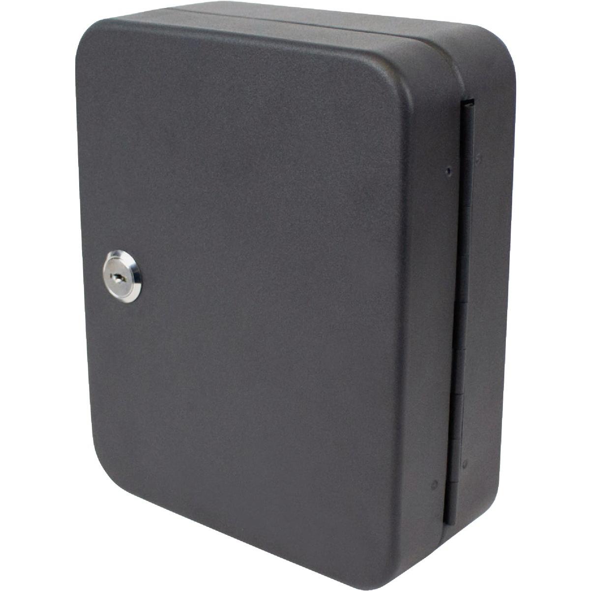 Metal Cabinet Key Hider With 20 Hooks - Matte Black Steel