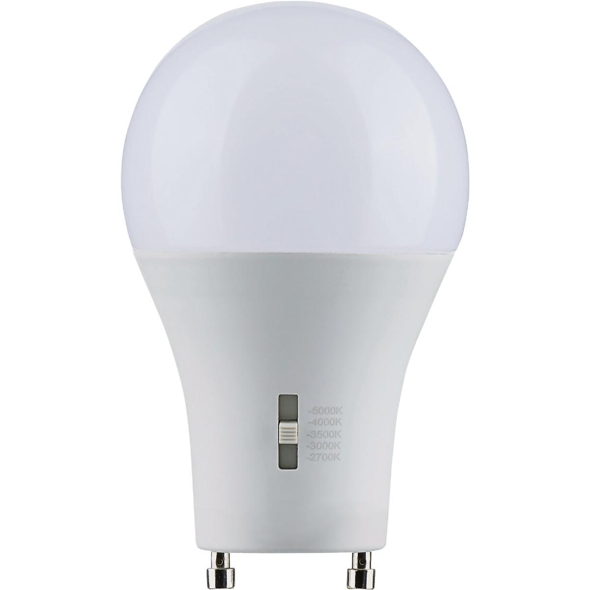 Satco 75W Equivalent 5CCT-Selectable A19 GU24 Base Dimmable Traditional LED Light Bulb