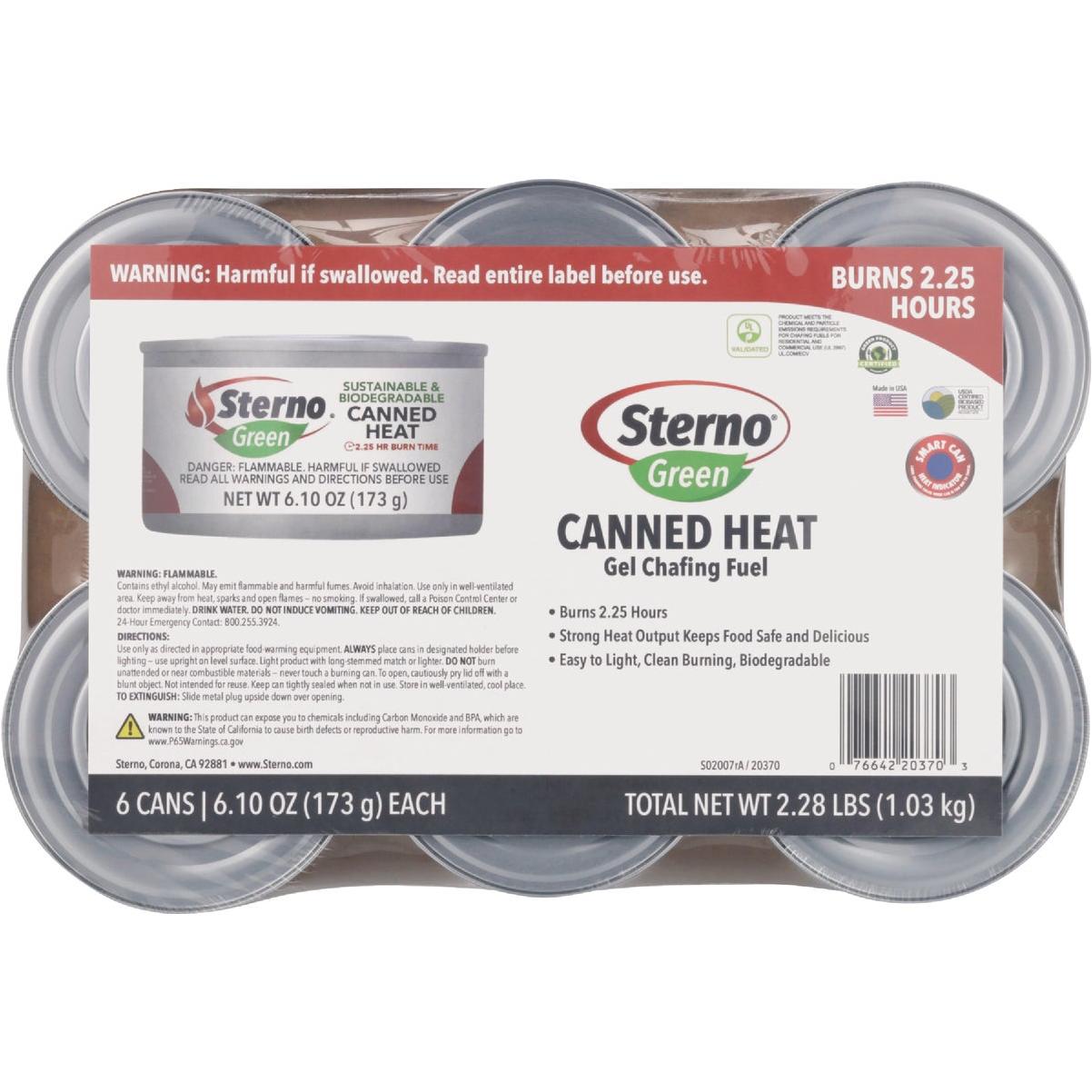 Sterno Canned Heat 6.10 Oz. Gel Chafing Fuel (6-Pack)