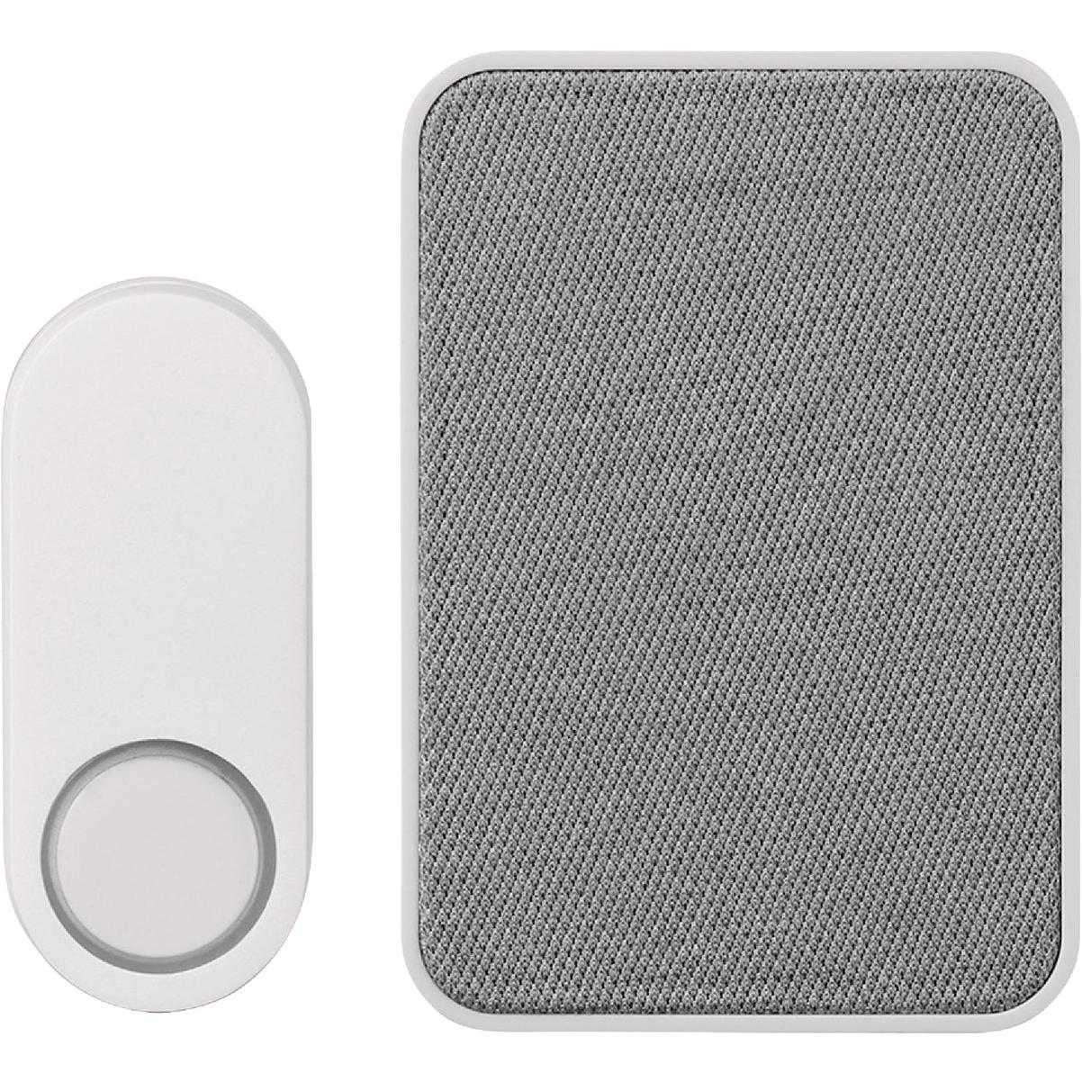 Heath Zenith Gray/White Plastic Wireless Doorbell Kit