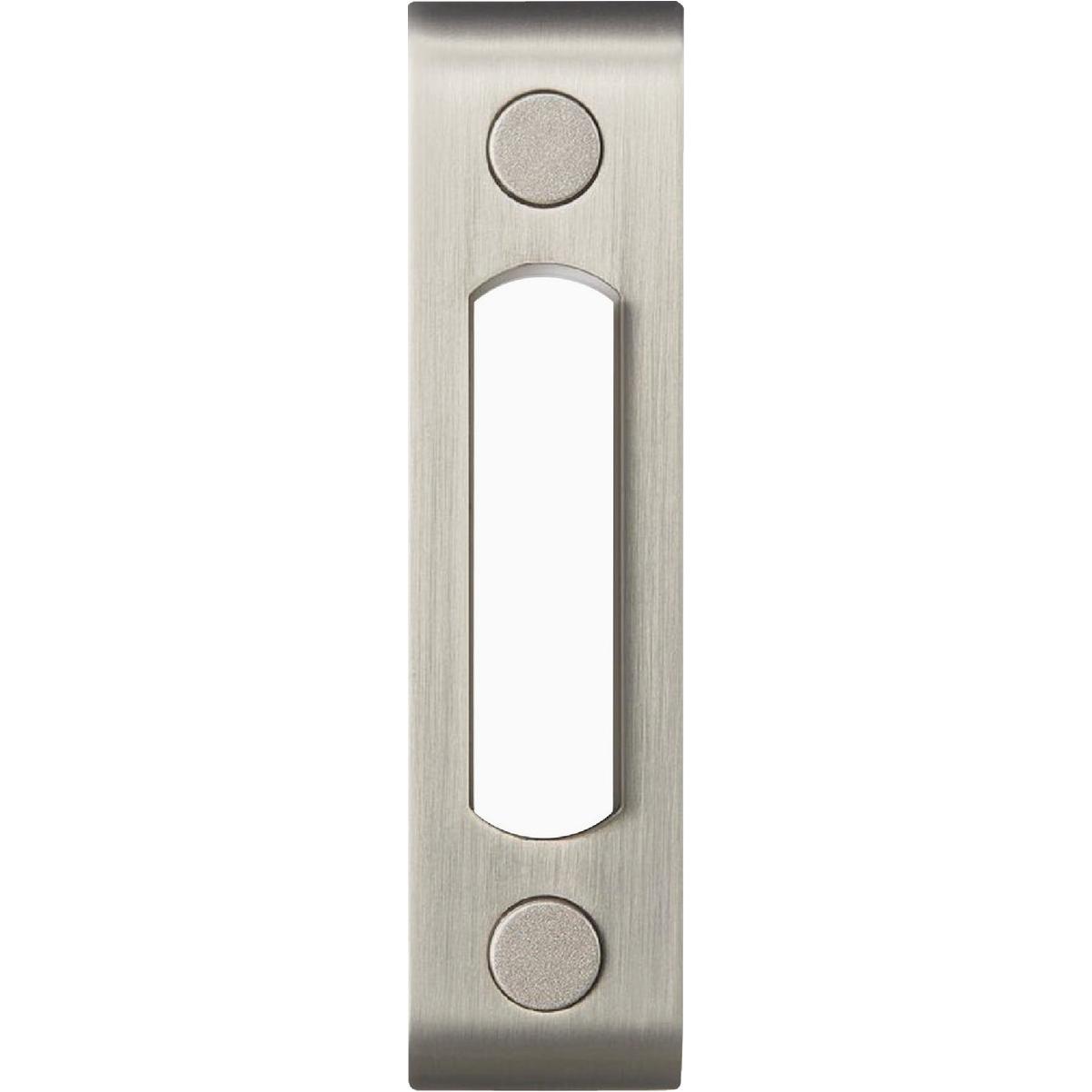 Heath Zenith Satin Nickel Metal Lighted Doorbell Button