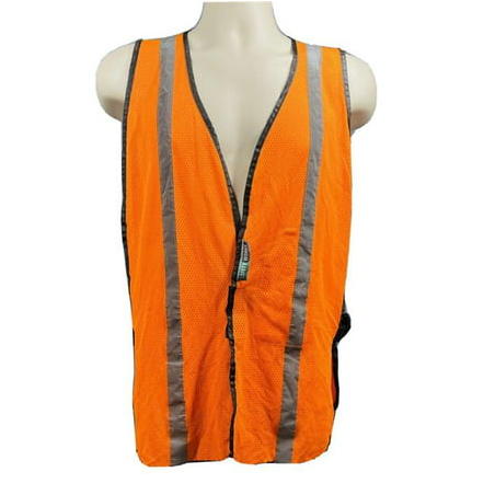 Safety Works Professional Hi Vis Lime Adjustable General Purpose Safety Vest, 1 Size Fits Most