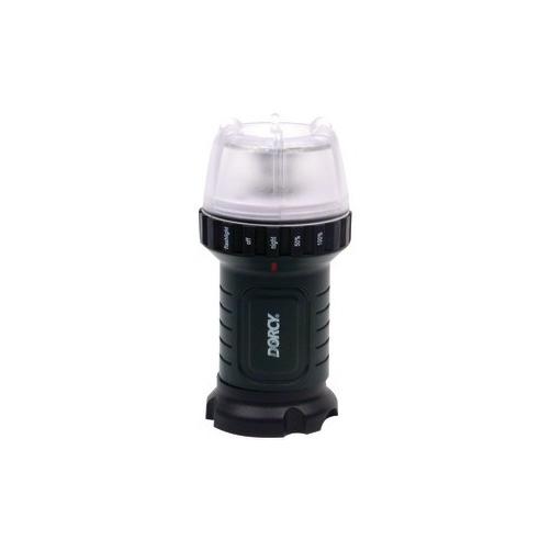 Dorcy 45 Lumen - 4AA LED Waterproof 3-Way Dial-A-Light w/ Batteries