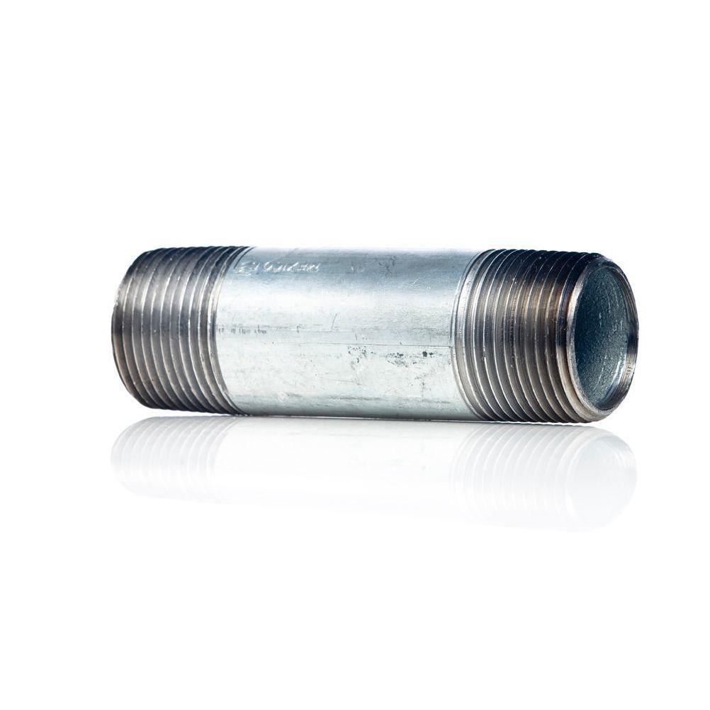Pipe Nipple Galvanized Steel 1"MIP x 8"