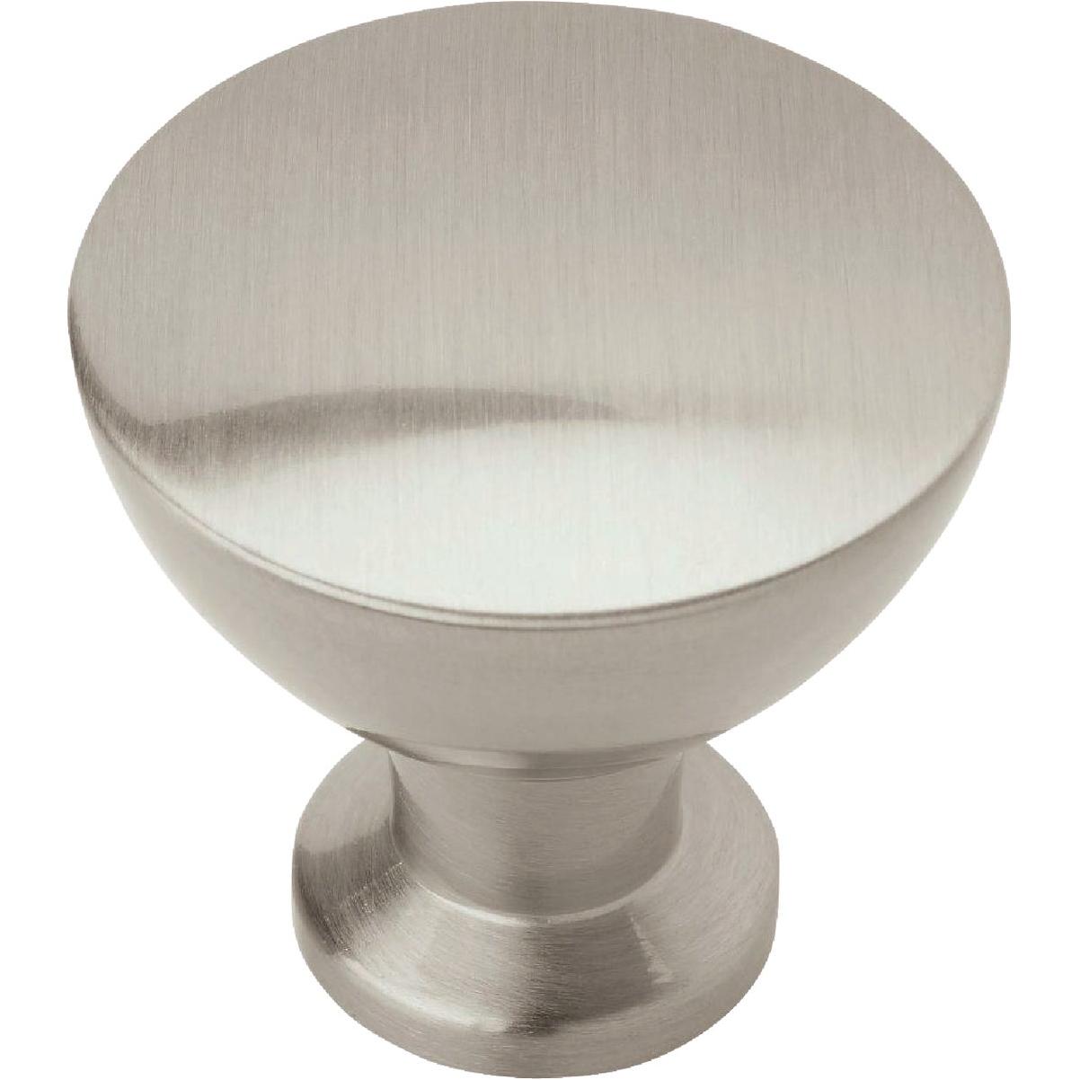 Amerock Grail 1.25 In. Diameter Round Satin Nickel Cabinet Knob Model Bp37330g10