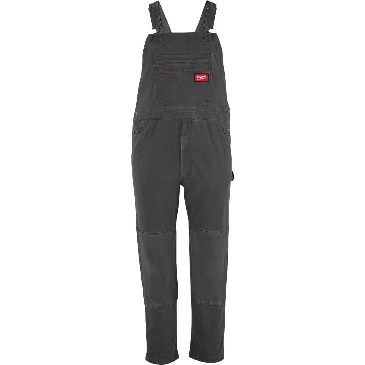 Milwaukee FREEFLEX Men's 30x32 Gray Unlined Bib Overalls
