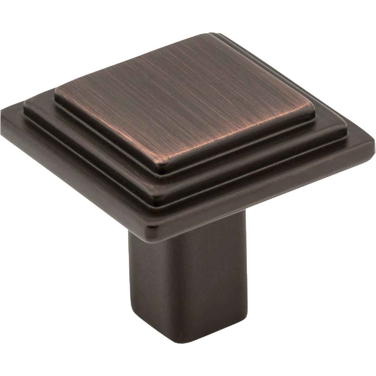 Elements Calloway 1-1/8 In. Length Brushed Oil Rubbed Bronze Square Knob
