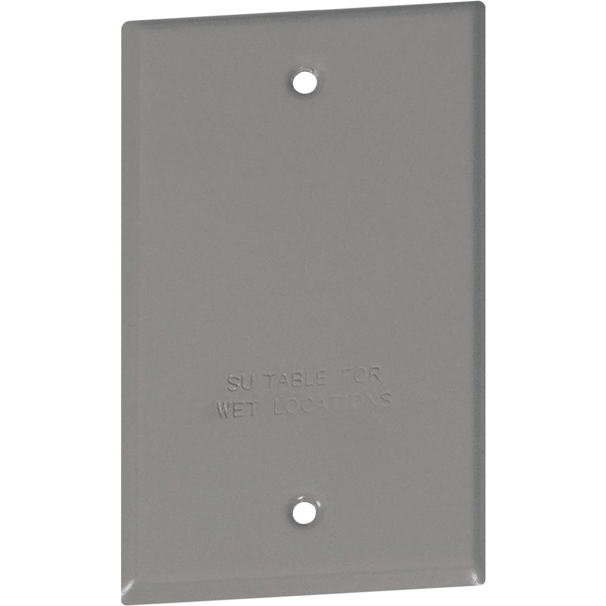 Southwire Single Gang Gray Weatherproof Blank Cover