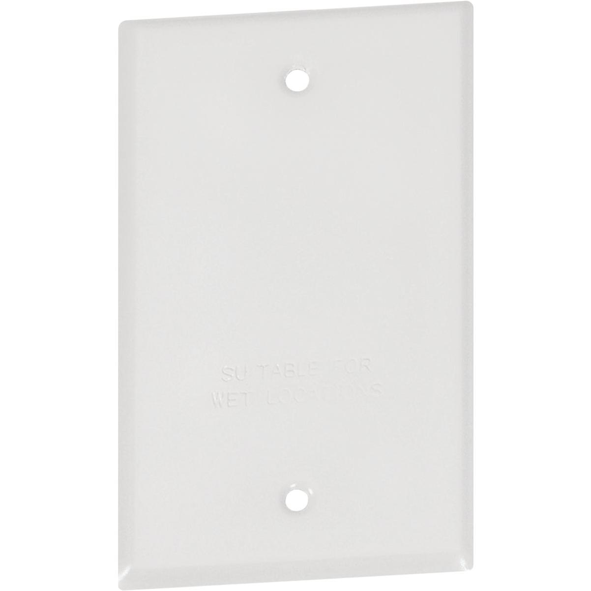 Southwire Single Gang White Weatherproof Blank Cover