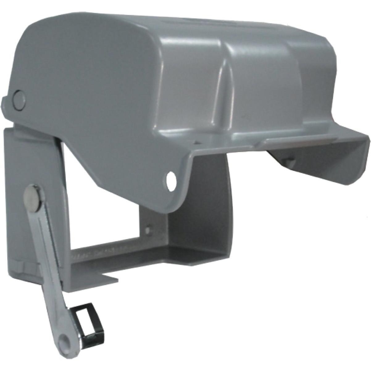 Southwire Single Gang Gray Metallic Horizontal While In-Use Extra-Duty Rated Multi-Use Cover