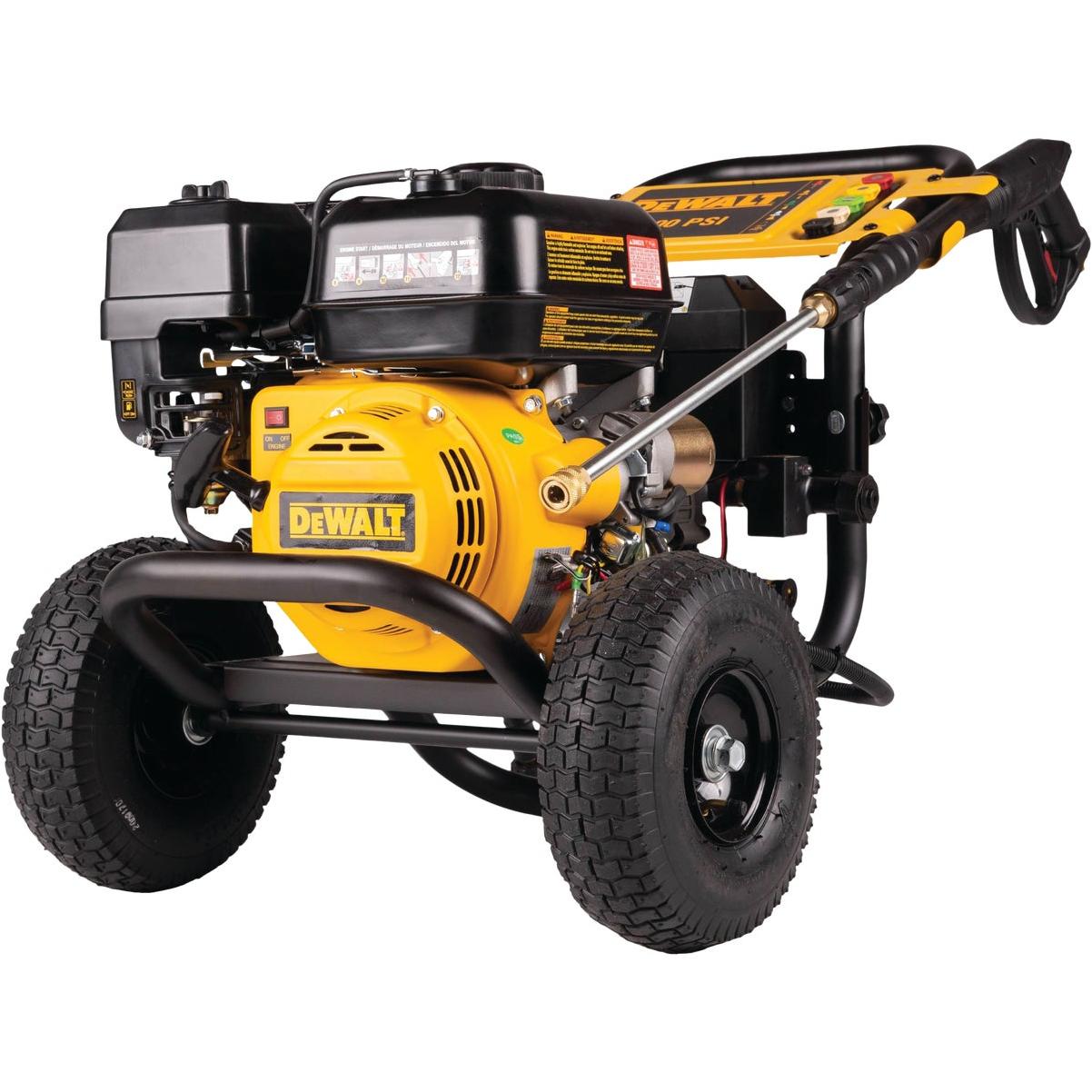 DEWALT 3400 PSI 2.5 GPM Gas Cold Water Pressure Washer with Manual Recoil + E-Start Engine