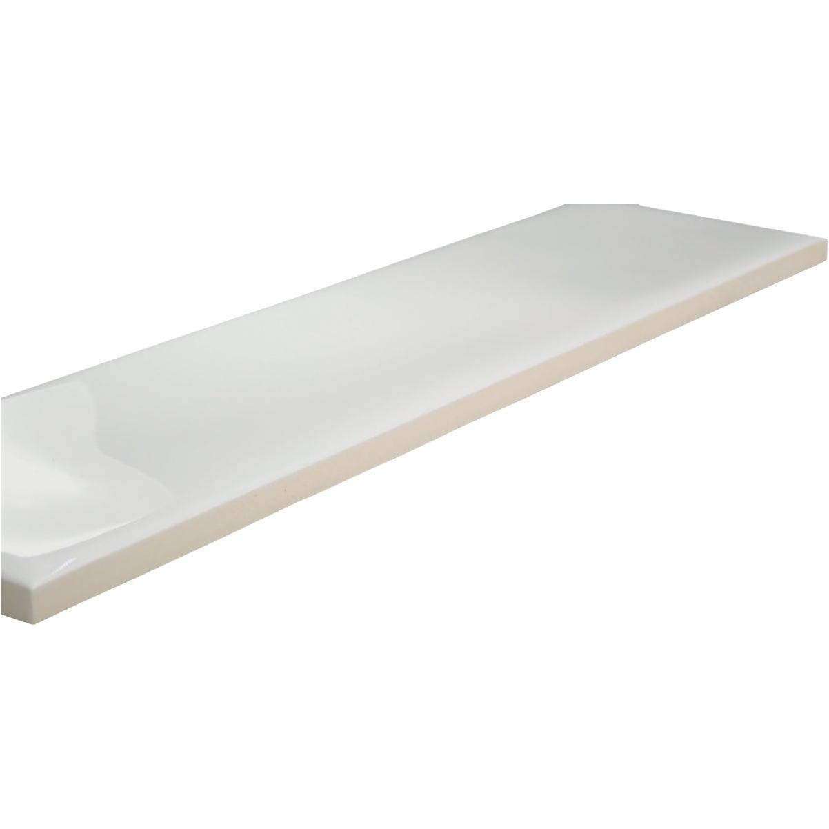 Emser Craft II 3 In. x 12 In. Glossy White Ceramic Wall Tile with Undulating Texture (5.6 Sq. Ft./Case)