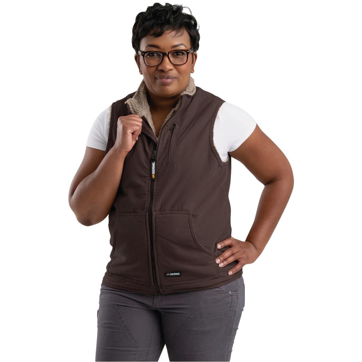 Berne Softstone Women's Medium Tuscan Sherpa-Lined Vest
