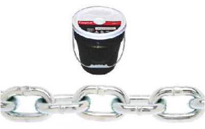 Campbell 3/16 In. 250 Ft. Zinc-Plated Low-Carbon Steel Coil Chain