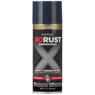Anti-Rust Direct to Metal Paint+Primer Spray Enamel Blue Gloss 12 oz