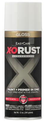 Anti-Rust Direct to Metal Paint+Primer Spray Enamel White Gloss 12 oz