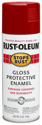 Stops Rust Protective Enamel Spray Paint Regal Red Gloss 12 oz