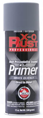 Anti-Rust Direct to Metal Spray Enamel Primer Gray 12 oz
