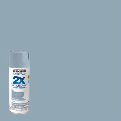 Painter's Touch 2X Ultra Cover Paint+Primer Spray Paint Winter Grey Gloss 12 oz
