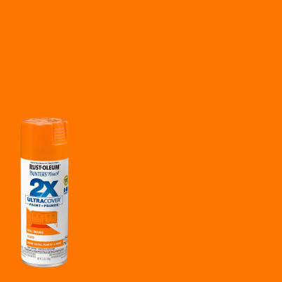 Painter's Touch 2X Ultra Cover Paint+Primer Spray Paint Real Orange Gloss 12 oz