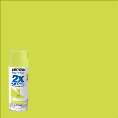 Painter's Touch 2X Ultra Cover Paint+Primer Spray Paint Key Lime Gloss 12 oz