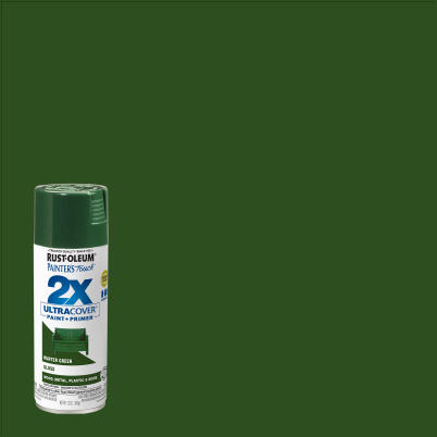 Painter's Touch 2X Ultra Cover Paint+Primer Spray Paint Hunter Green Gloss 12 oz
