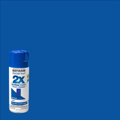 Painter's Touch 2X Ultra Cover Paint+Primer Spray Paint Deep Blue Gloss 12 oz