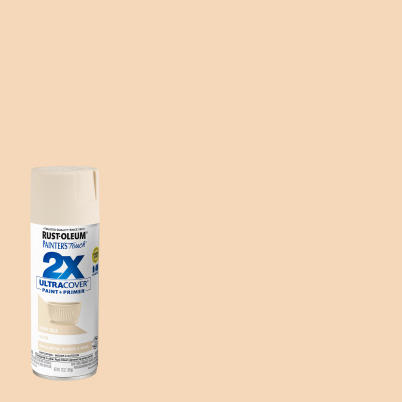 Painter's Touch 2X Ultra Cover Paint+Primer Spray Paint Ivory Satin 12 oz