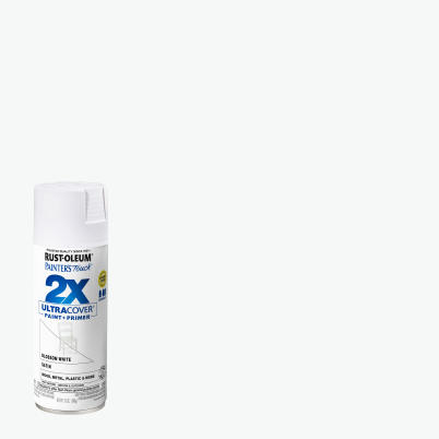 Painter's Touch 2X Ultra Cover Paint+Primer Spray Paint Blossom White Satin 12 oz