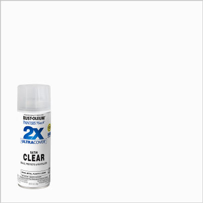 Painter's Touch 2X Ultra Cover Paint+Primer Spray Paint Clear Satin 12 oz