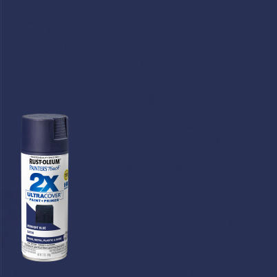 Painter's Touch 2X Ultra Cover Paint+Primer Spray Paint Midnight Blue Satin 12 oz