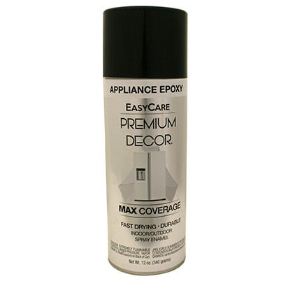 Premium Decor Appliance Epoxy Spray Paint Black Gloss 12 oz