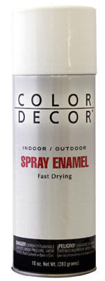 Spray Enamel Interior/Exterior Satin White 10 oz