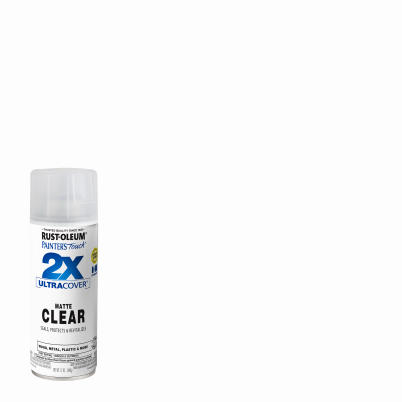 Painter's Touch 2X Ultra Cover Paint+Primer Spray Paint Clear Flat Matte 12 oz
